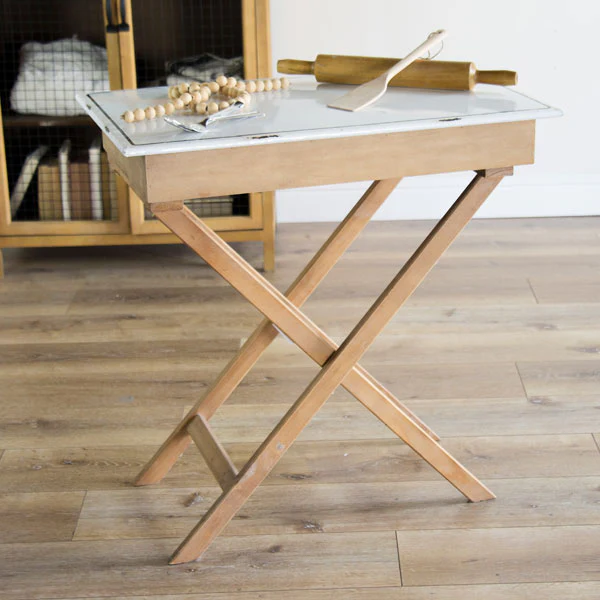 Chippy Paint Enamel Storage Table