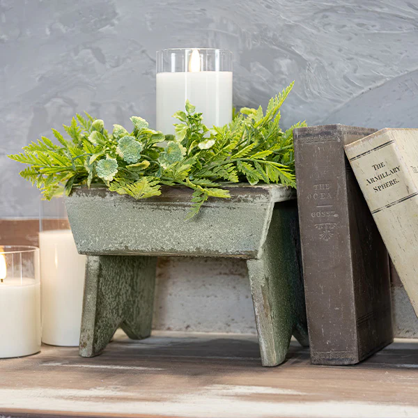 Vintage Inspired Distressed Wooden Milking Stool, Choose Your Color