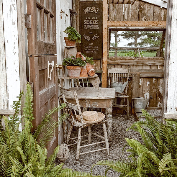 Rustic Wood Garden Tiered Plant Stand