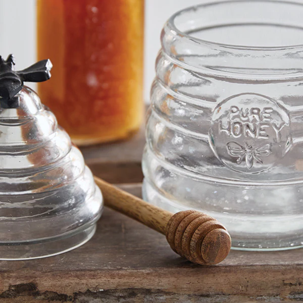 Honey Hive Glass Container, Pick Your Style