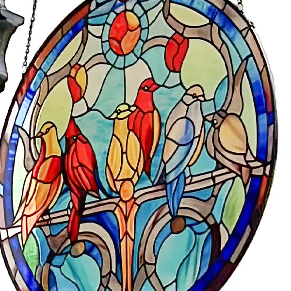 Stained Glass Bird Sign With Bracket Option | Our