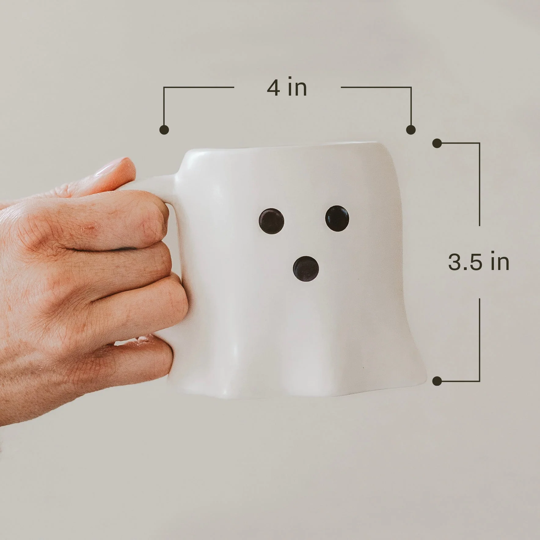 Ghost Face 12oz. Figurine Coffee Mug
