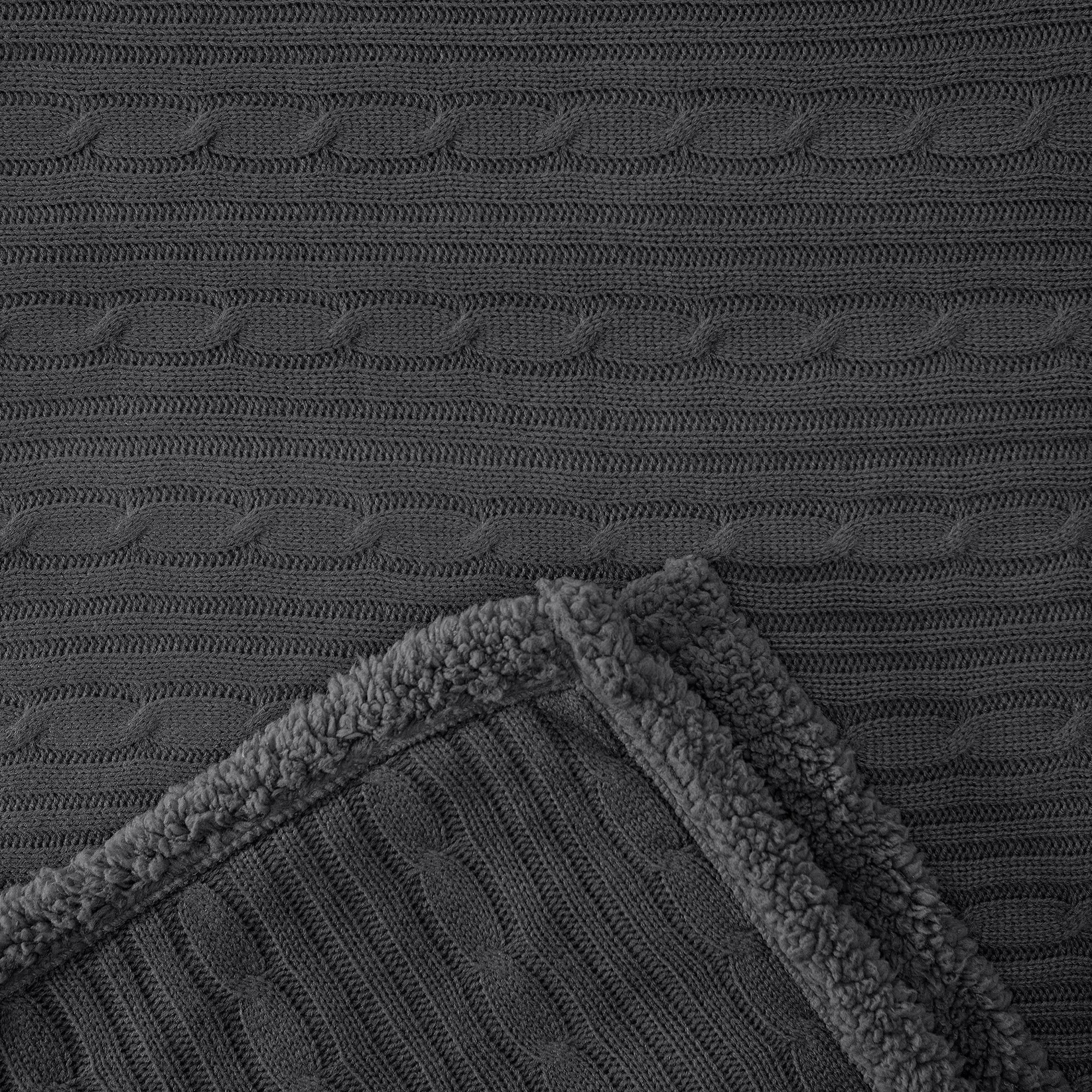 Cable Knit Throw Blanket