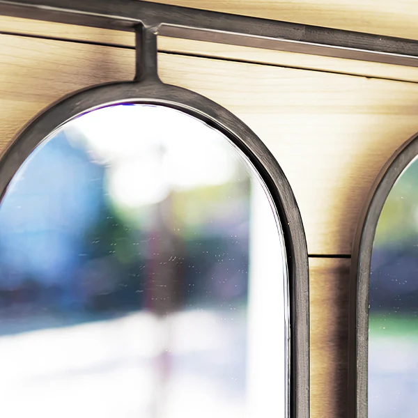 Mid-Century Modern Elongated Framed Mirror