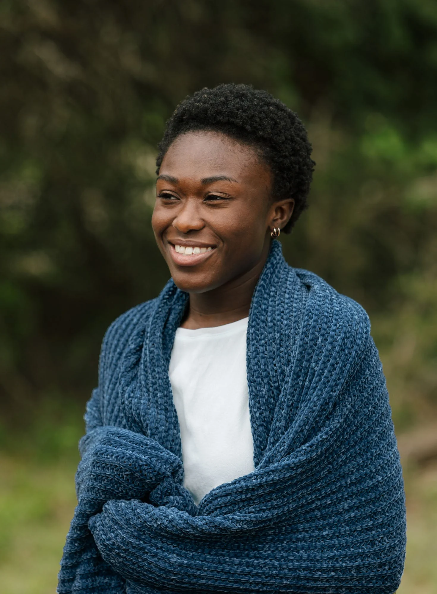 Knit Chenille Throw Blanket