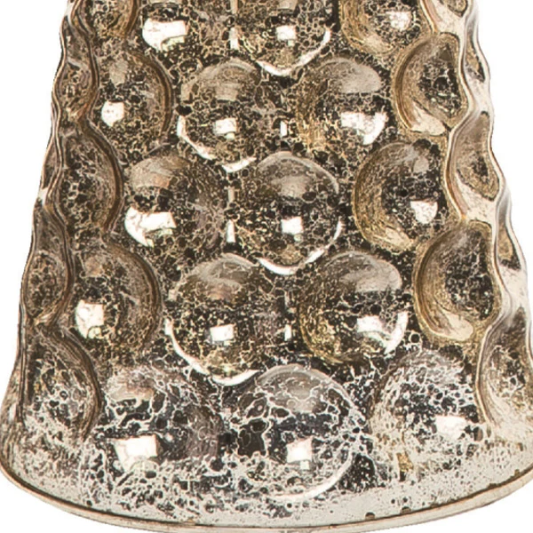 Glass Christmas Candle Holders, Set of 3