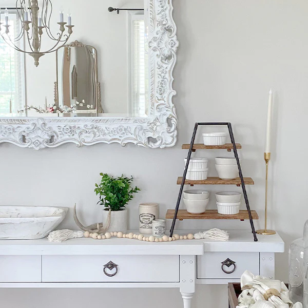 Tabletop A-Frame Shelving Stand