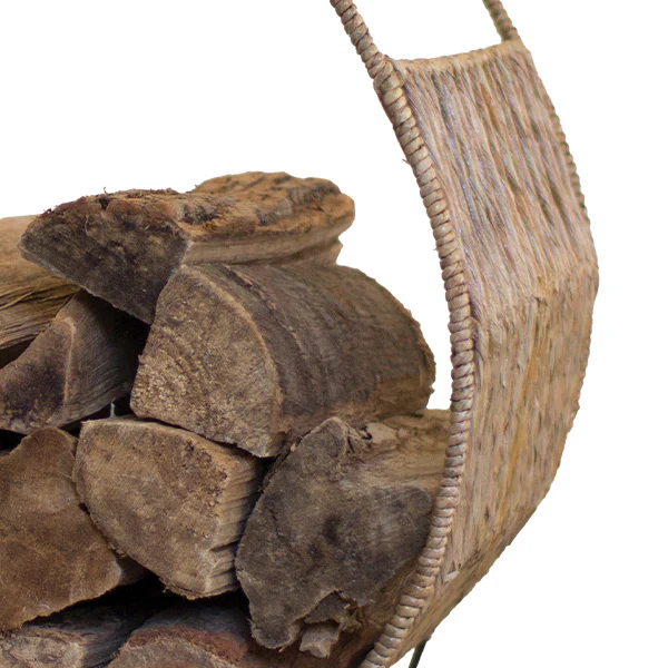 Handmade Earthy Firewood Storage Bin