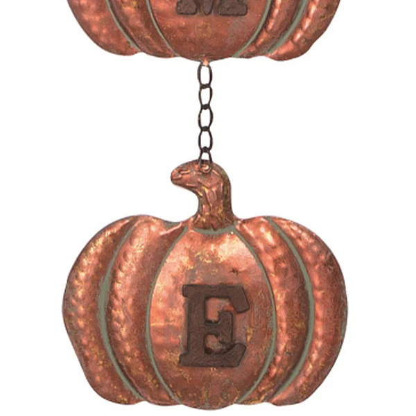 Hanging Pumpkin Welcome Sign