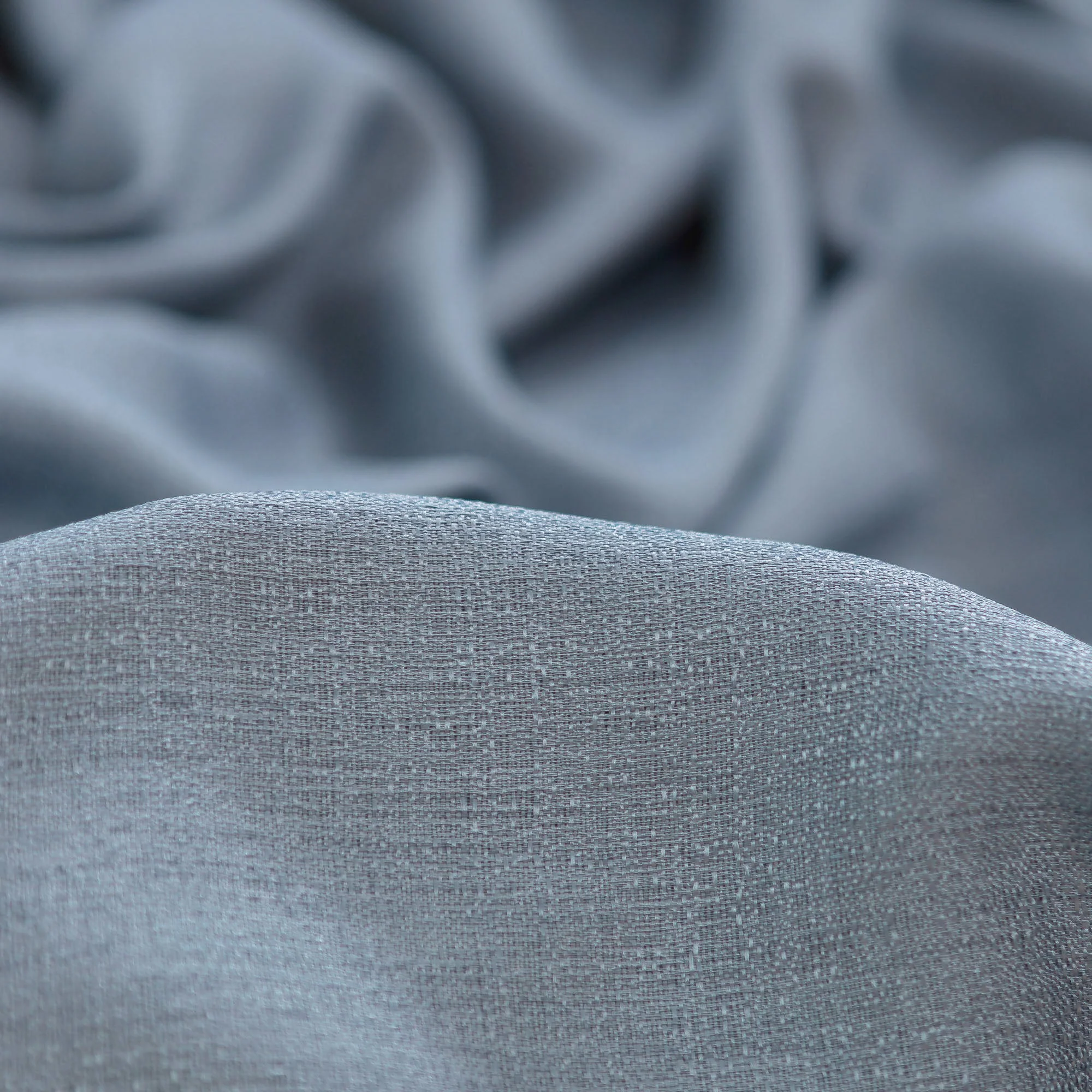 Faux Belgian Flax Solid Curtains