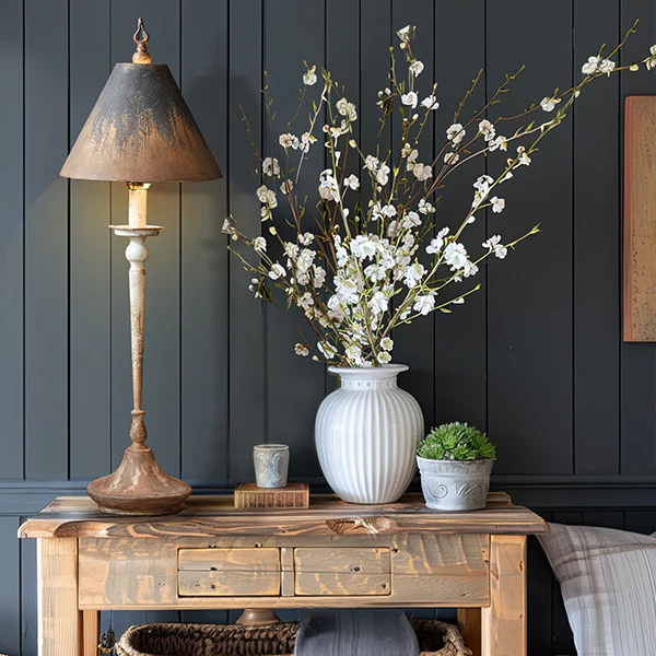 Antique Inspired Distressed Table Lamp