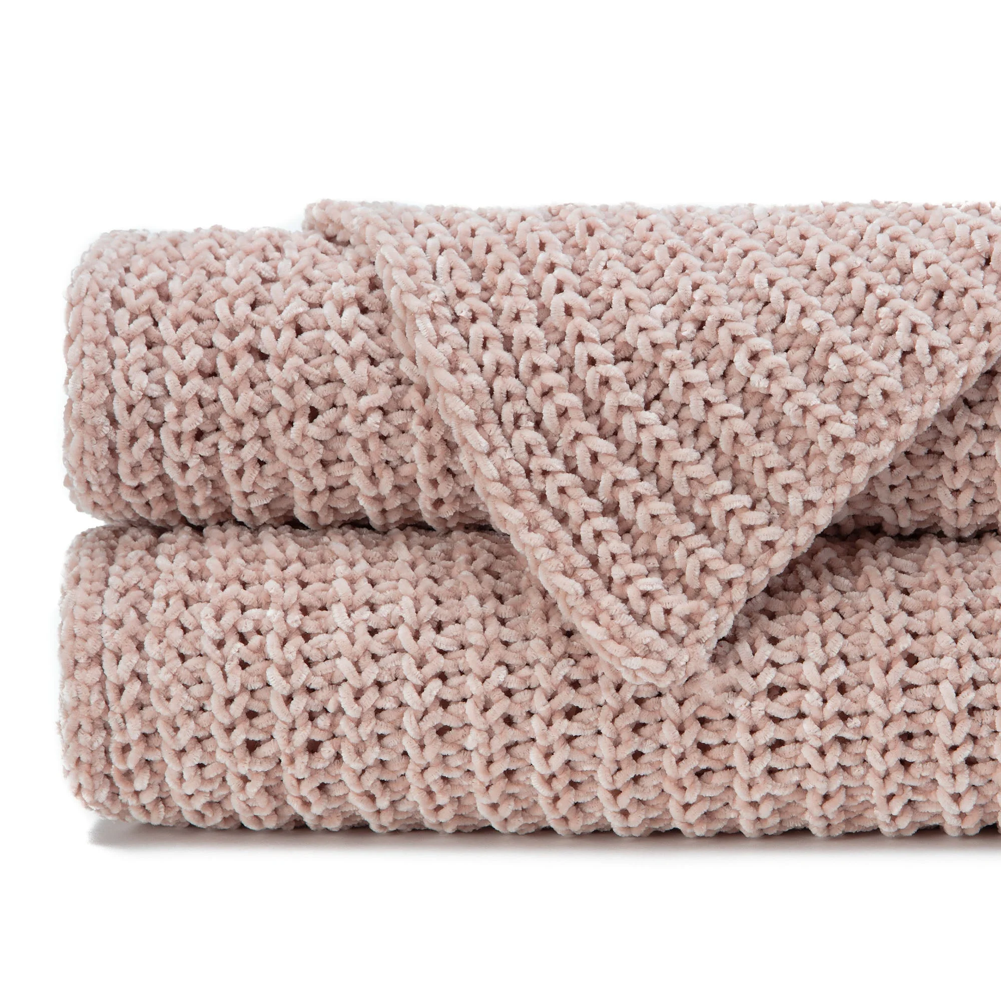 Knit Chenille Throw Blanket