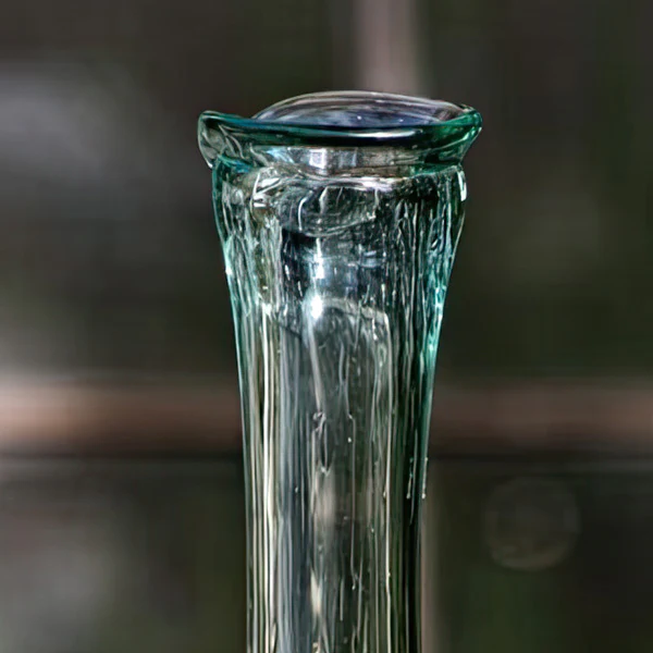 Recycled Hand Blown Wine Decanter with Ice Pocket