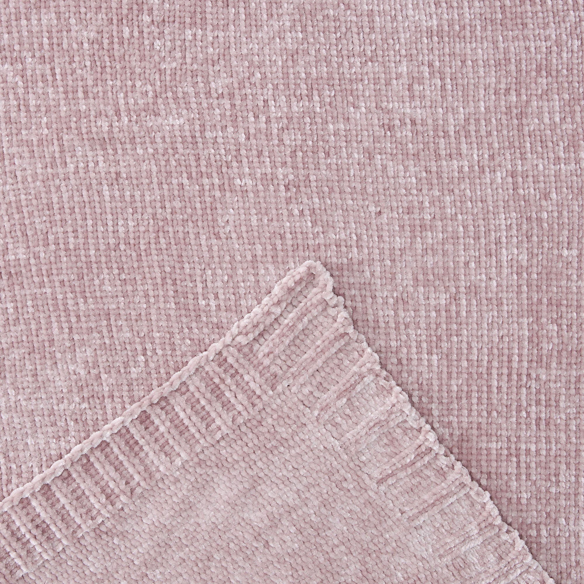 Chenille Luxe Border Throw Blanket