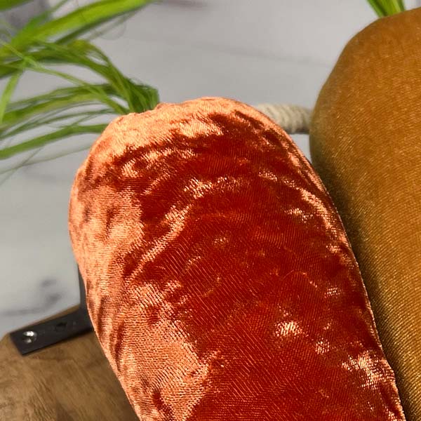 Large Velvet Carrots, Set of 3