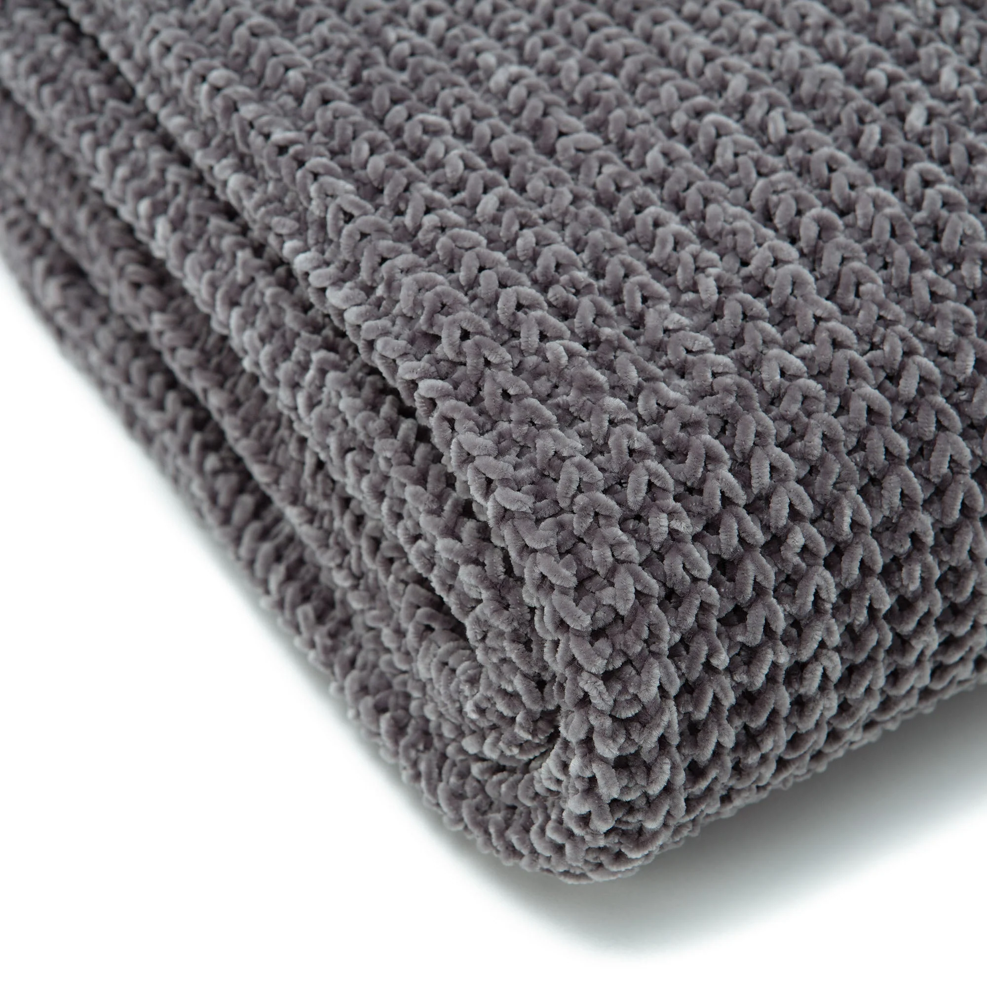Knit Chenille Throw Blanket