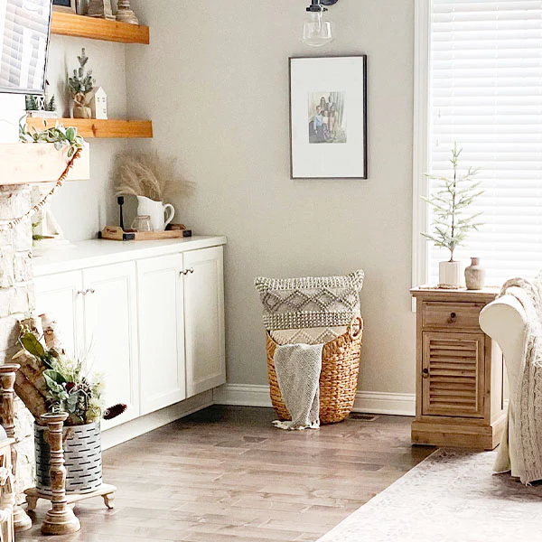 Wooden Side Table with Drawer