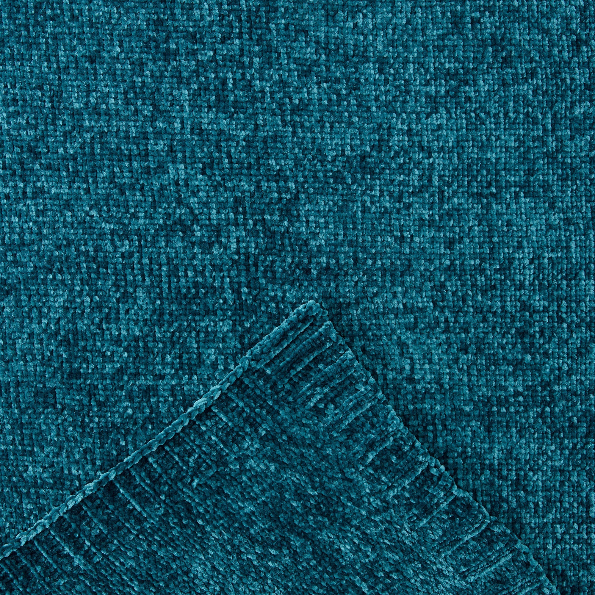 Chenille Luxe Border Throw Blanket