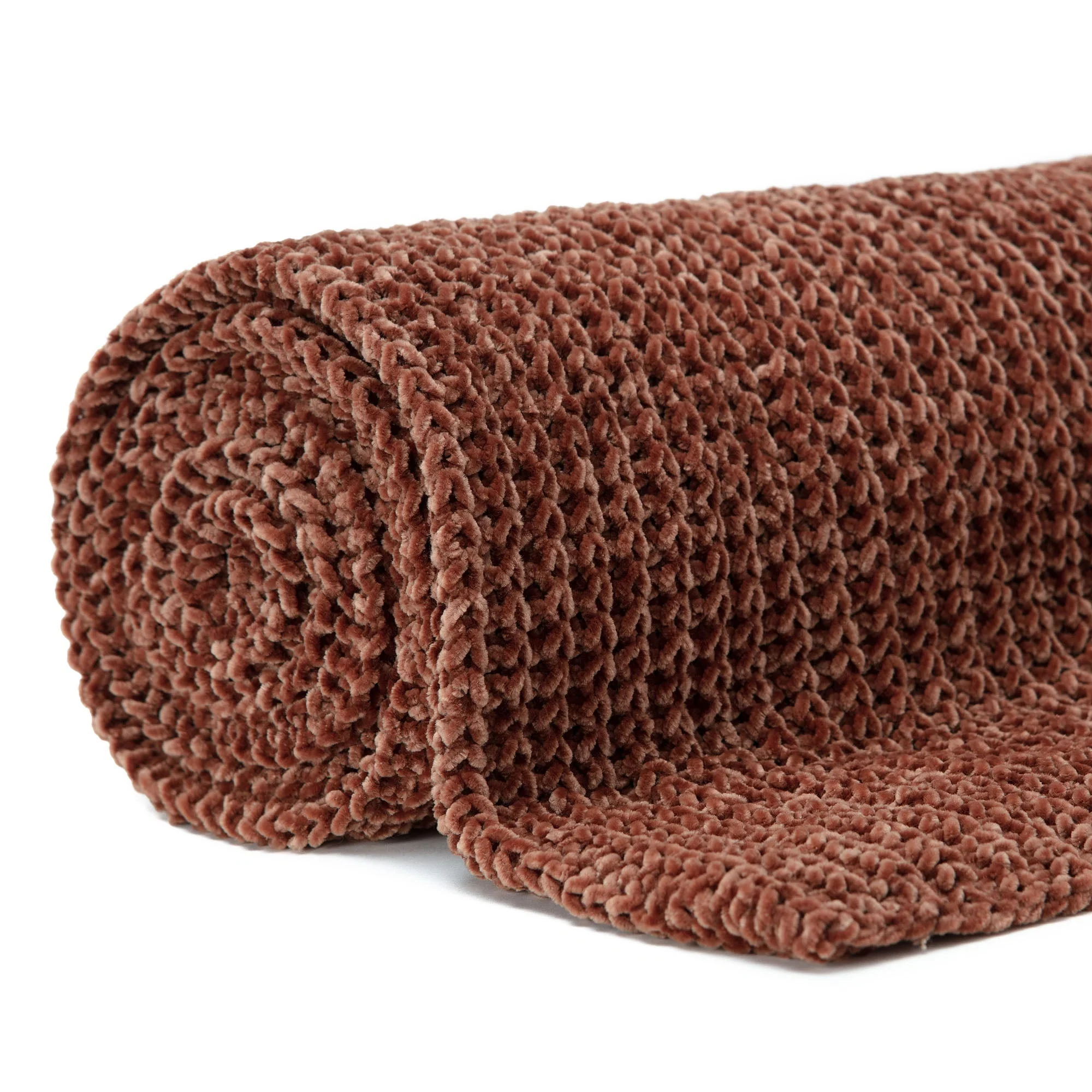 Knit Chenille Throw Blanket