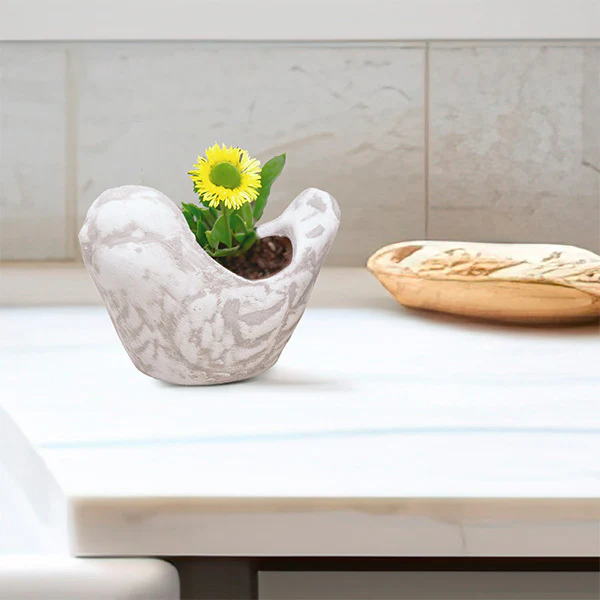 Bird Clay Pots, Set of 3