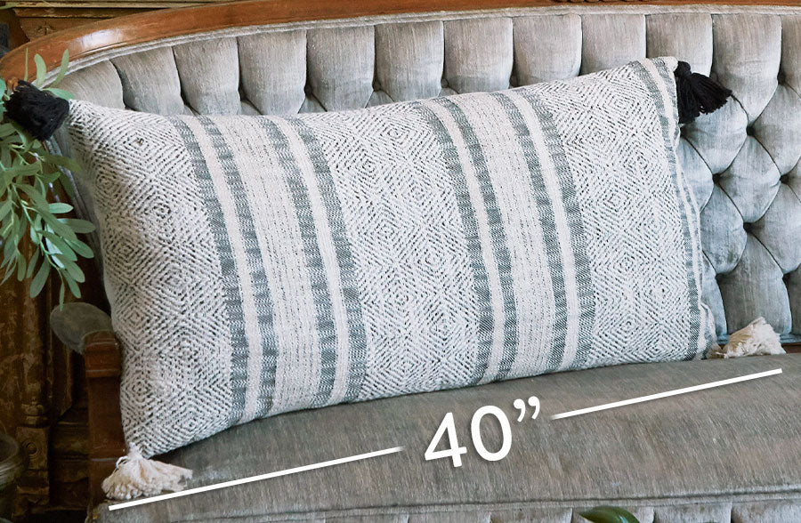 HUGE 40 Inch Lush Cotton Throw Pillows, Pick Your Style