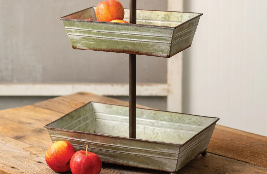 Two-Tier Rectangular Serving Tray