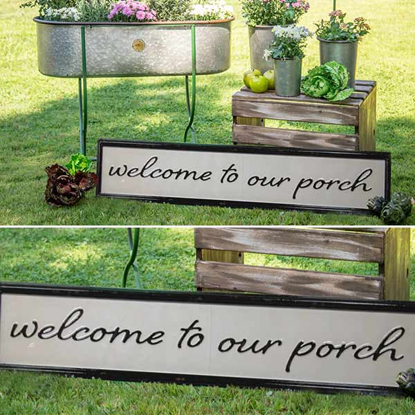 *HUGE* Our Porch Sign