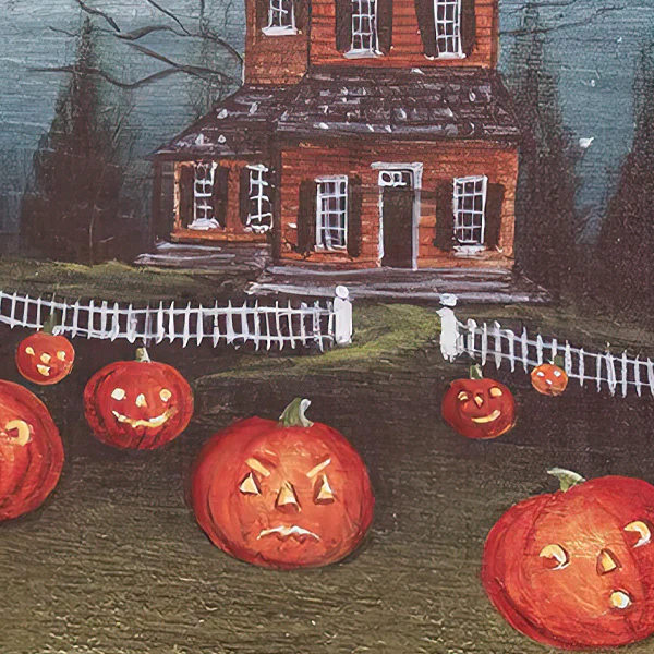 Pumpkin Field LED Wall Decor