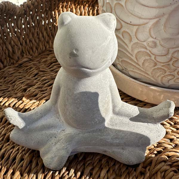Yoga Frog Garden Statues, Set of 3