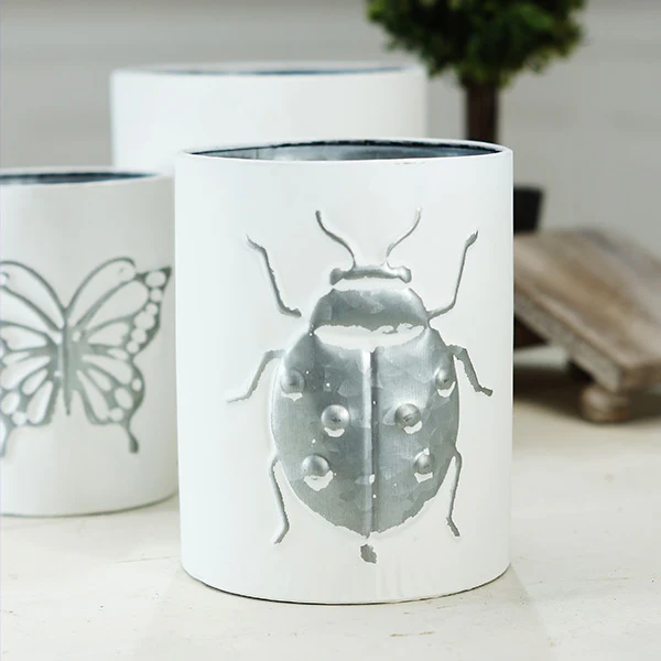Antique Finish Insect Planters, Pick Your Style