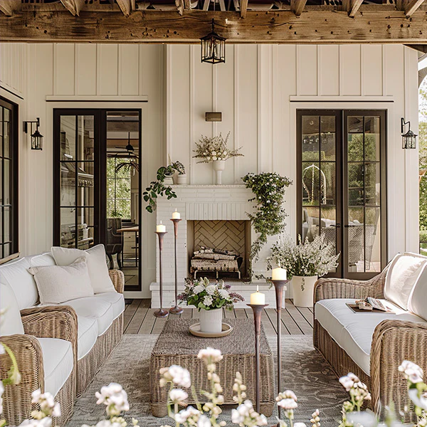 Extra Tall Antique Copper Finish Iron Candle Holders, Set of 2