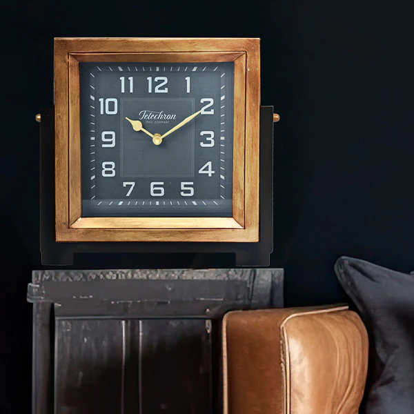 LARGE Square Metal Clock