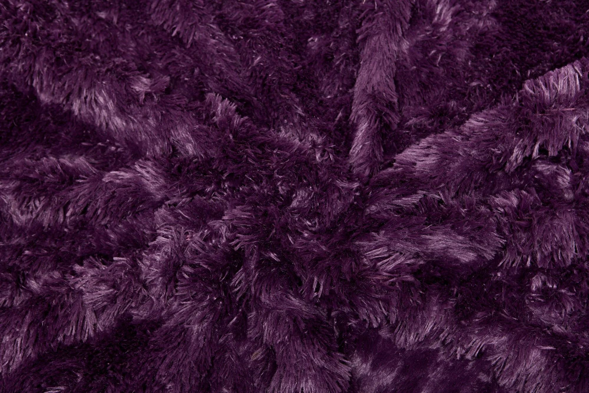 Solid Faux Long Fur Throw Blanket