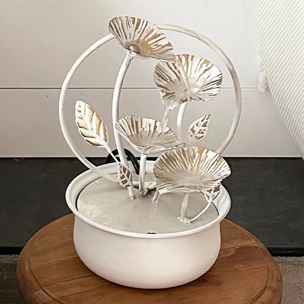 Tabletop Leaf Waterfall Fountain