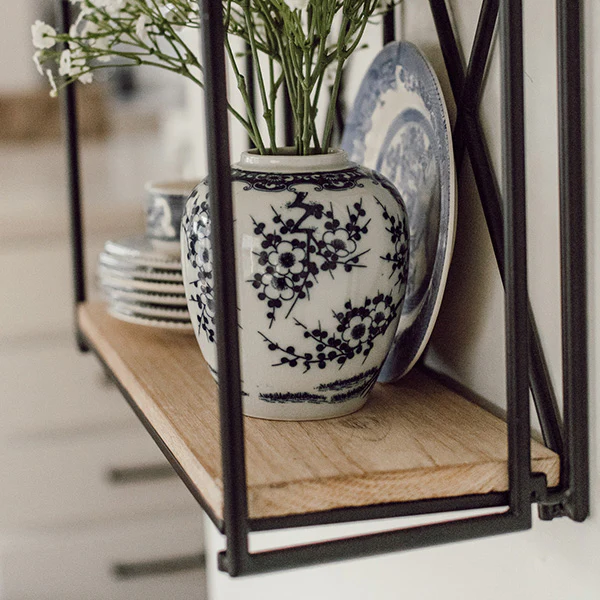 42 Inch Three Tier Arched Display Shelf