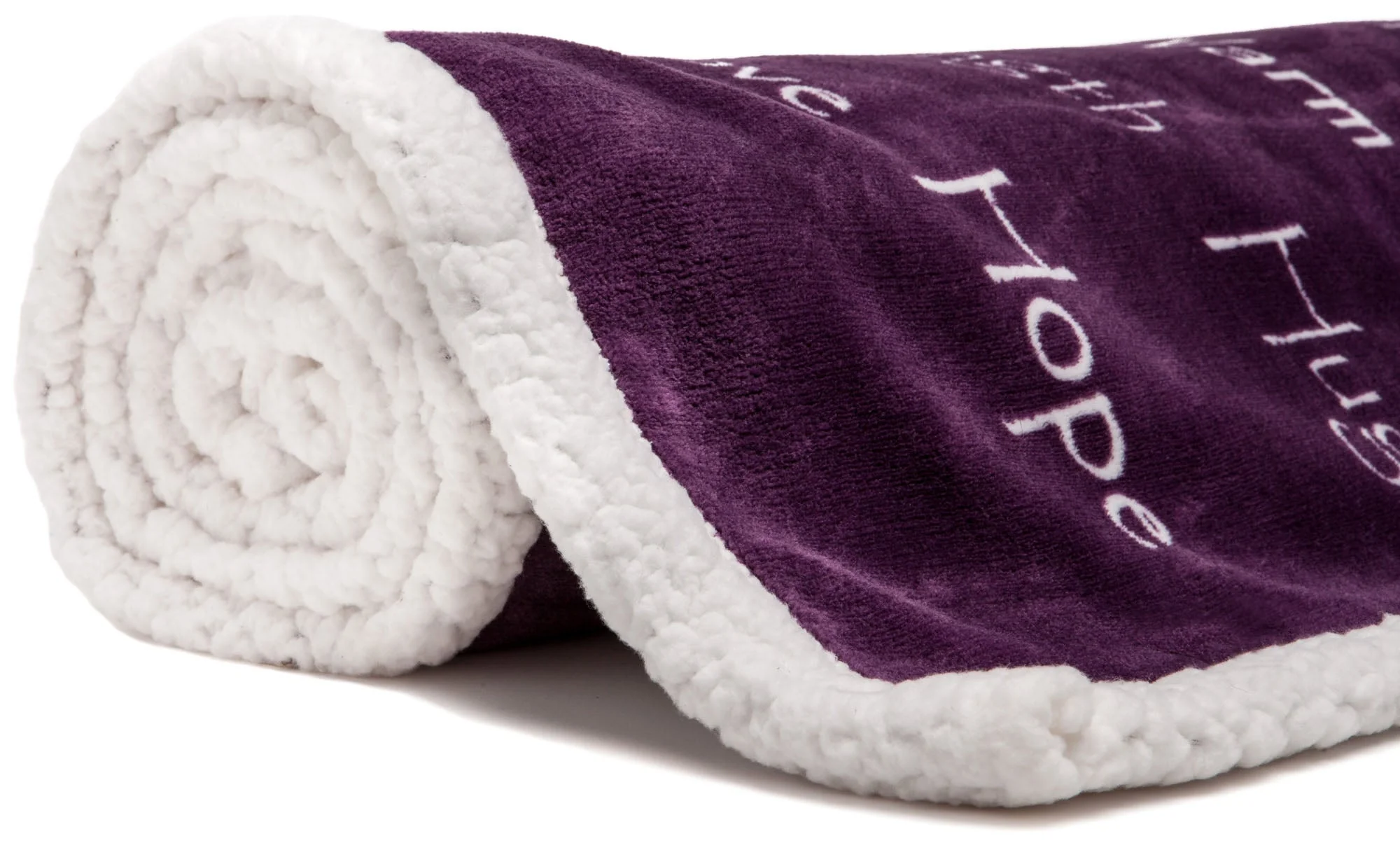 Gift Faux Fur Comfort Words Throw Blanket