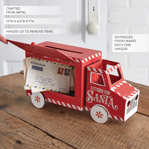 North Pole Post Christmas Truck Decor