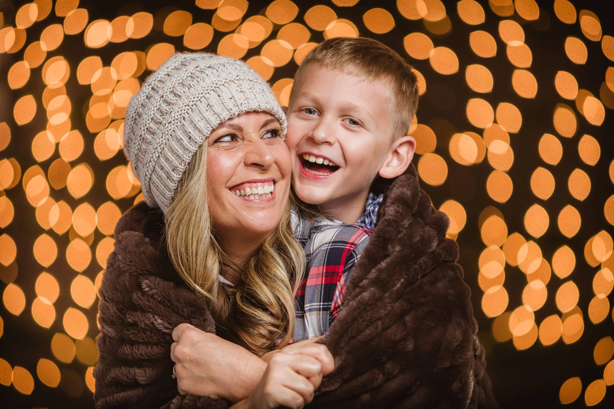 Ruched Faux Fur Throw Blanket