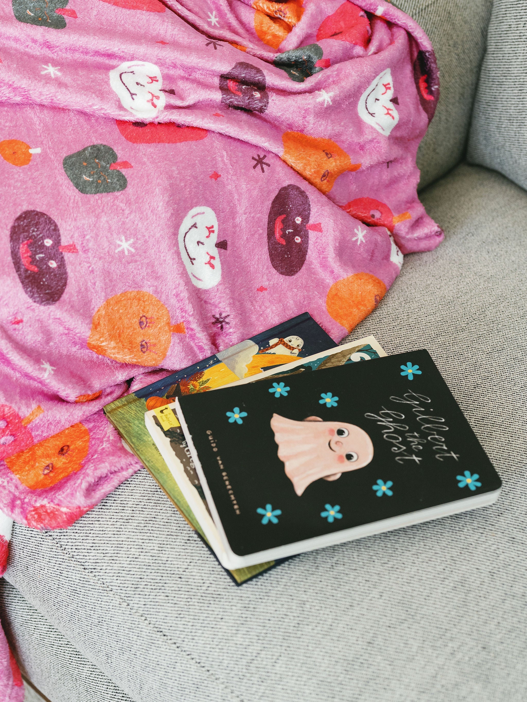 Happy Pumpkin 30x40 Blanket + Bag Set