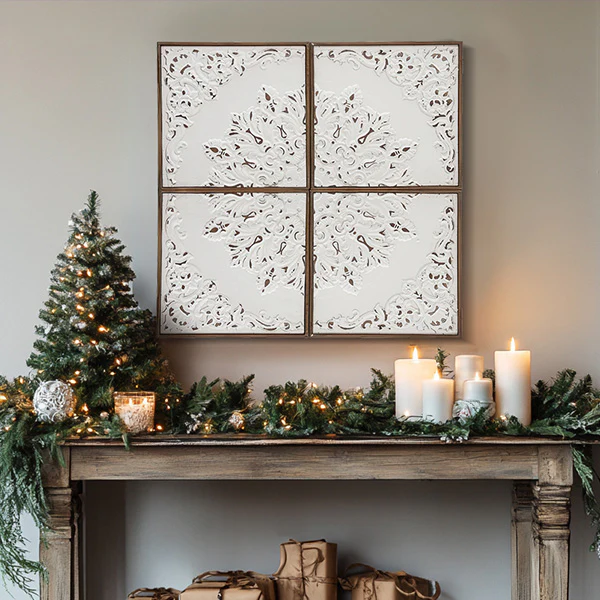 Modern Large Panel Wall Art, Set of 4