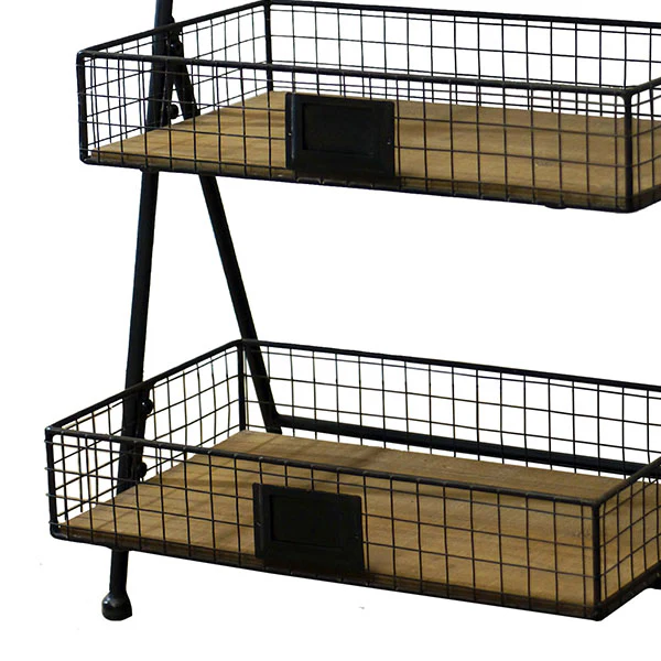 Three Tier Folding Wire Display Baskets