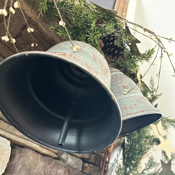 Distressed Metals Bells, Set of 2