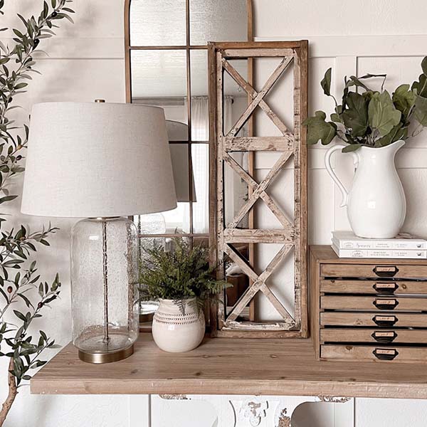 Architectural Wooden Transom Window Frame