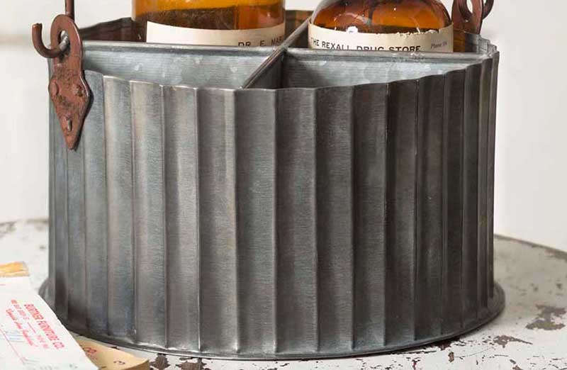 Galvanized Storage Caddy