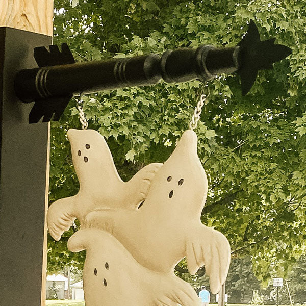 SPOOKY GHOSTS SIGN AND BRACKET SET | Launching our Signs of the Seasons Tradition