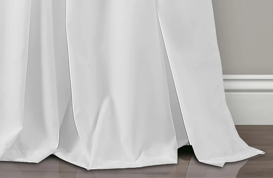 Tie-Top Frill Window Curtain Panel, Set of 2