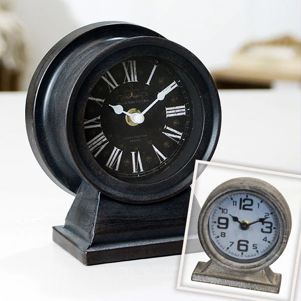 Metal Tabletop Clock, Pick Your Color