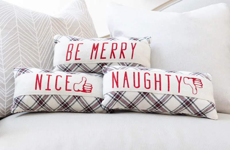Naughty or Nice Pillow Set