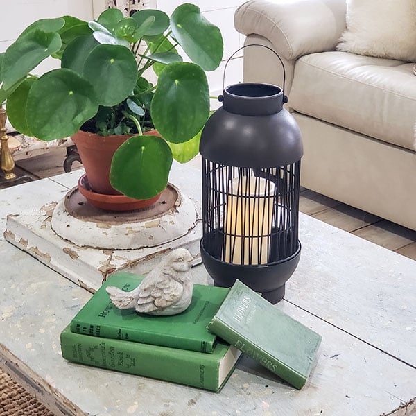 Rustic Round Iron Wire Lantern