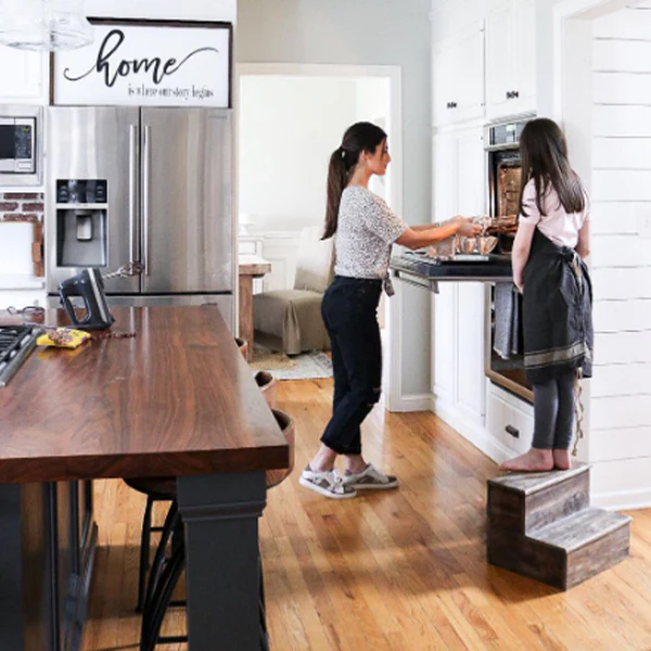 Rustic Stair Stepping Stool